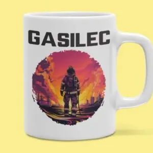 Skodelica - Gasilec [opcija z imenom!] — detajl natisa