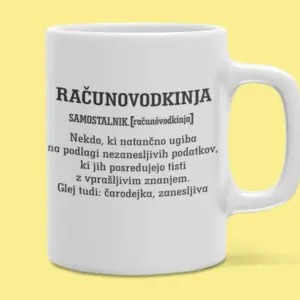 Skodelica - Računovodkinja — tisk na majico