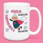 Skodelica - Najboljša Superbabica Na Svetu [IME po želji] — tisk na majico