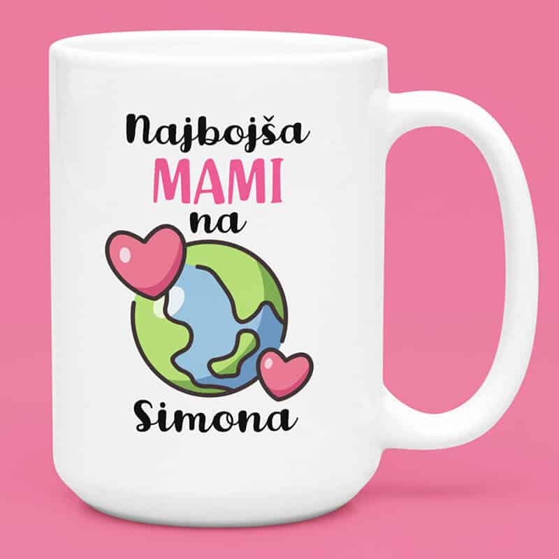 Skodelica - Najboljša Mami Na Svetu [IME po želji] — tisk na majico