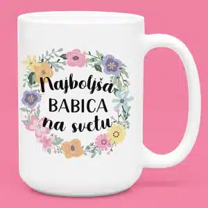 Skodelica - Najboljša MAMI ali BABICA na svetu — detajl natisa