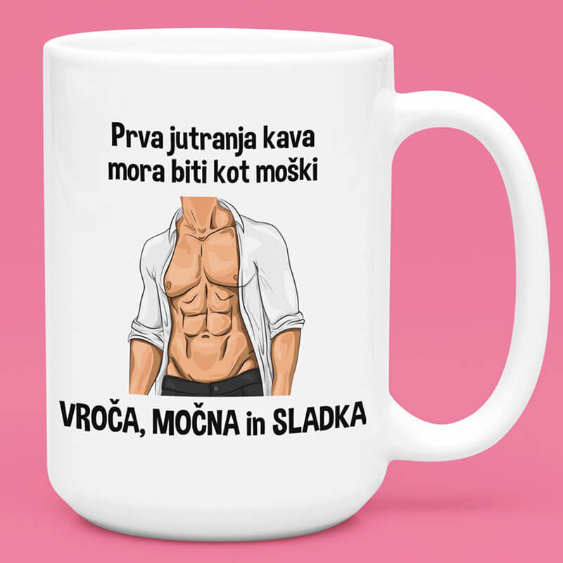 Skodelica - Prva Jutranja Kava — tisk na majico
