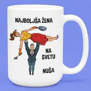 Skodelica - Najboljša Žena Na Svetu [ime po želji] — tisk na majico