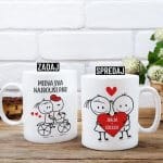 Skodelica - Midva Sva Najboljši Par — tisk na majico