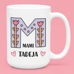 Skodelica - Mami in IME po želji — tisk na majico