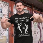 Fantovščina V Teku — tisk na majico