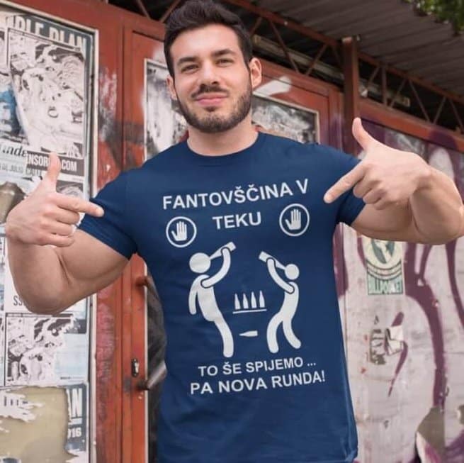 Fantovščina V Teku — detajl natisa