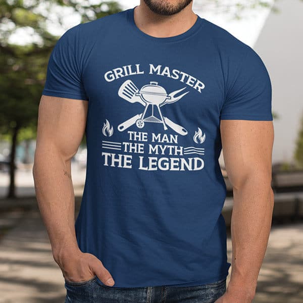 Majica Thy Myth, The Legend — detajl natisa