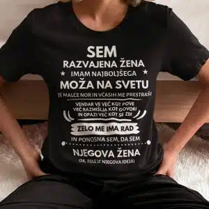 Razvajena ŽENA / HČERKA — tisk na majico