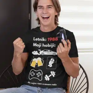 MOJI HOBIJI [LETNIK po ŽELJI] — tisk na majico