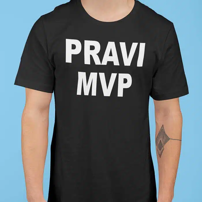 Košarkarska majica - PRAVI MVP — tisk na majico