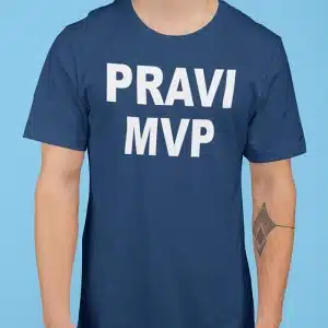 Košarkarska majica - PRAVI MVP — detajl natisa