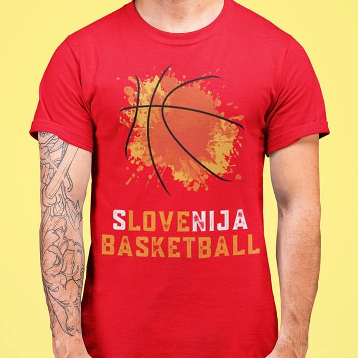 Navijaške majice - Slovenija Basketball — različica 4