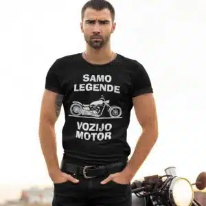 Samo Legende Vozijo Motor — tisk na majico