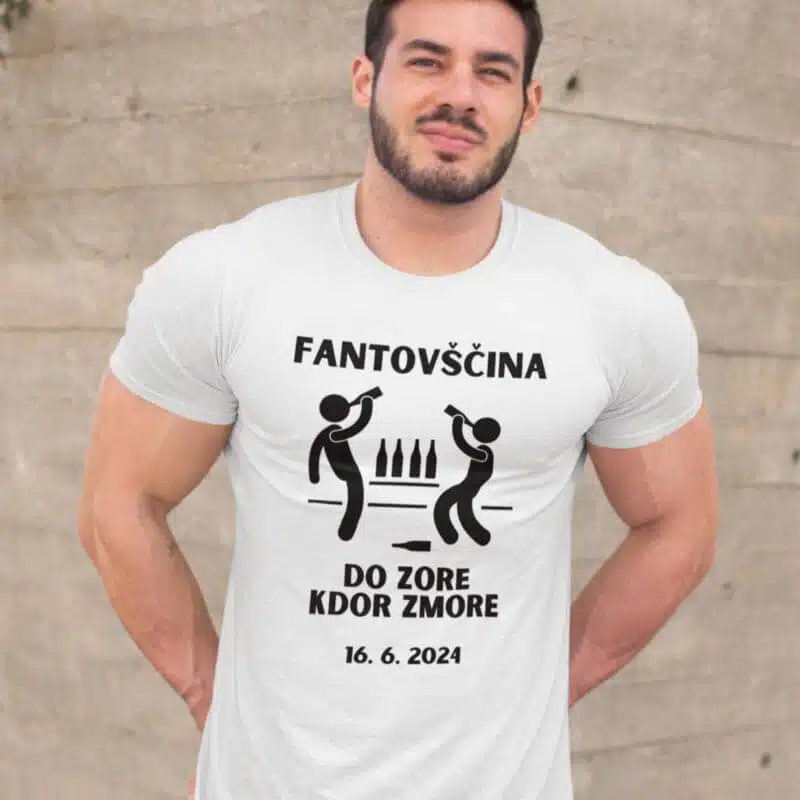 Fantovščina - Do Zore Kdor Zmore — tisk na majico