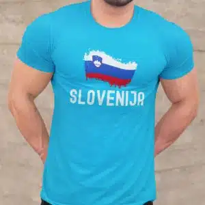 Navijaška majica SLOVENIJA — detajl natisa