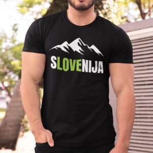 Navijaška majica SLOVENIJA (triglav) — tisk na majico