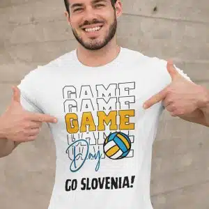 Navijaška majica za ODBOJKO GAME DAY - GO SLOVENIA! — tisk na majico