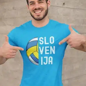 Navijaška majica za ODBOJKO - SLO VEN IJA — detajl natisa