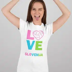 Navijaška majica za ODBOJKO LOVE — detajl natisa