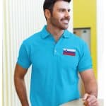 Polo majica s SLOVENSKO zastavo — tisk na majico
