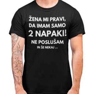 Imam Samo Dve Napaki — detajl natisa