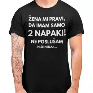 Imam Samo Dve Napaki — detajl natisa