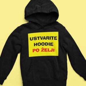 TISK NA HOODIE - PO ŽELJI — detajl natisa