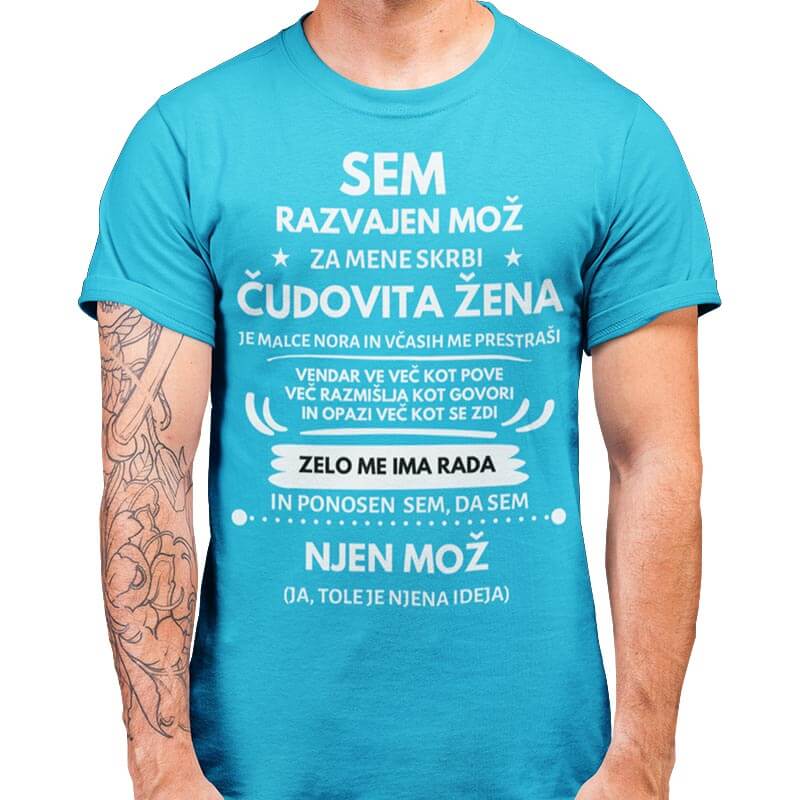 Majica RAZVAJEN MOŽ — različica 3