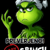 100-GRINCH Preverjeno 100 % Grinch ... + IME po želji — detajl natisa