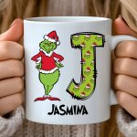 Skodelica GRINCH + IME po želji — tisk na majico