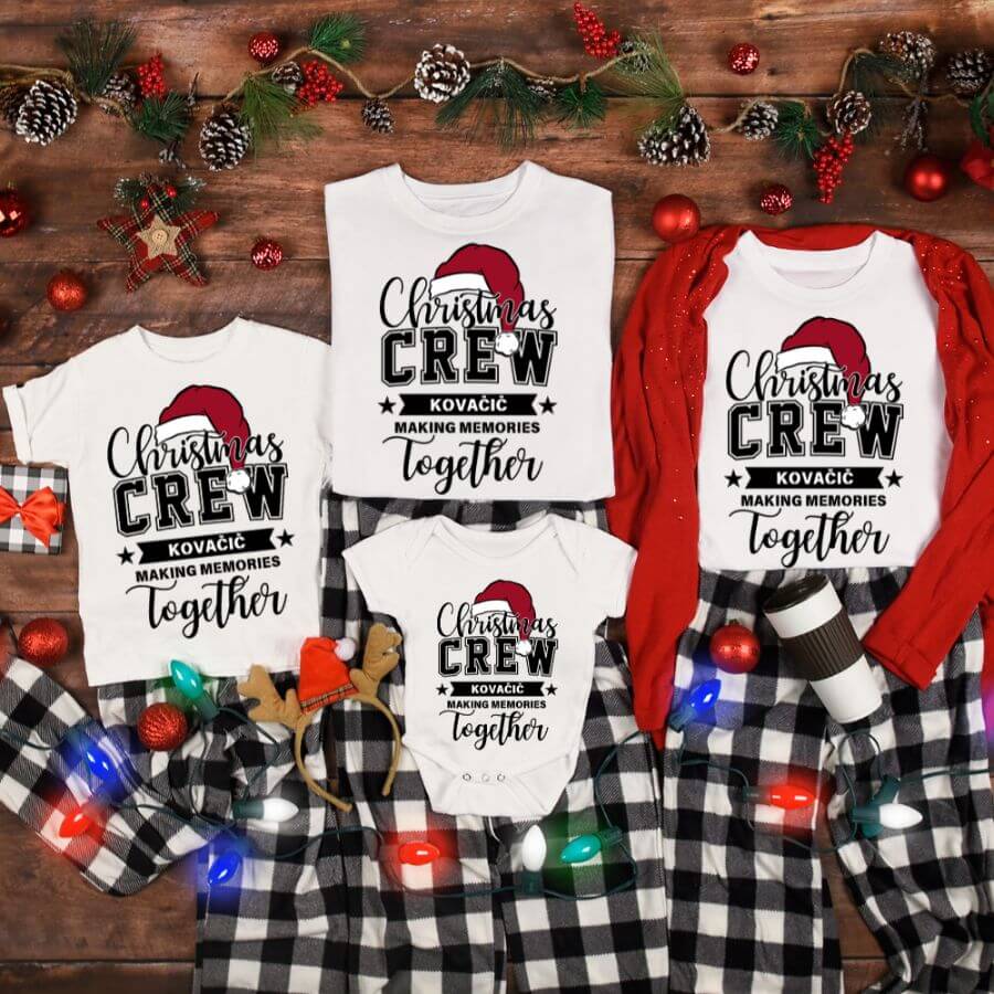 druzinske-majice-za-bozic(13) Majica Christmas Crew — tisk na majico