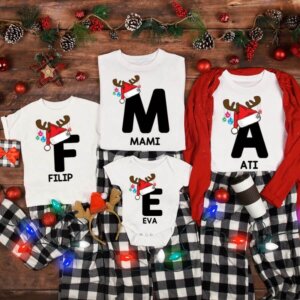 Majica Božična črka — tisk na majico