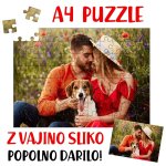 Foto Puzzle - ustvarjeno z vašo fotografijo (A4) — tisk na majico