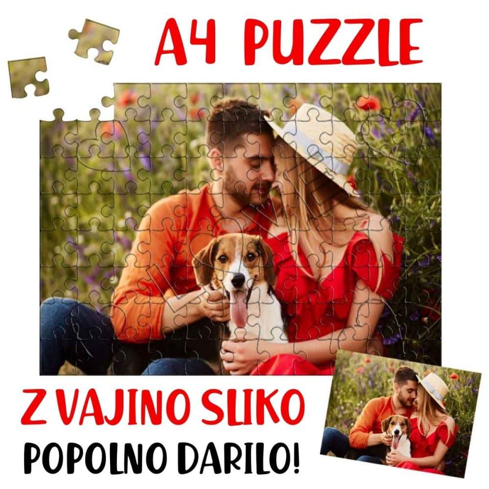 Foto Puzzle - ustvarjeno z vašo fotografijo (A4) — tisk na majico