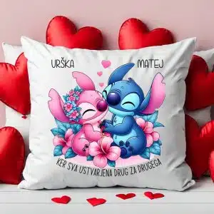 Blazina Stitch par (2x ime po želji) — tisk na majico
