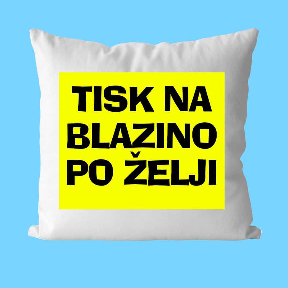 Okrasna blazina - ustvarjeno z vašo fotografijo (40x40 cm) — tisk na majico