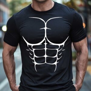 Six Pack Na Majici — tisk na majico