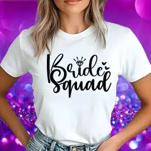 Majice Za Dekliščino - Bride Squad — tisk na majico