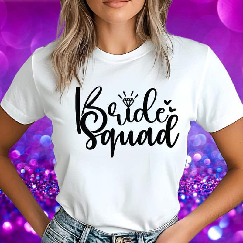 Majice Za Dekliščino - Bride Squad — tisk na majico