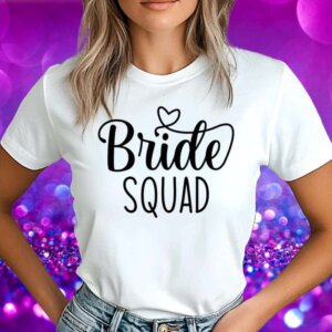 Majice Za Dekliščino - Bride Squad — tisk na majico