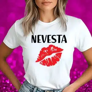 Majica Za Nevesto - Nevesta KISS — tisk na majico