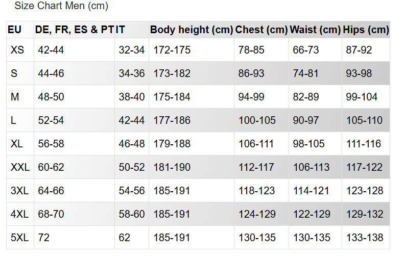velikost fitnes majica