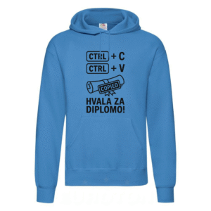 Kopiraj diplomo majica - inženir/računalničar — detajl natisa