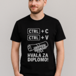 Kopiraj diplomo majica - inženir/računalničar — tisk na majico