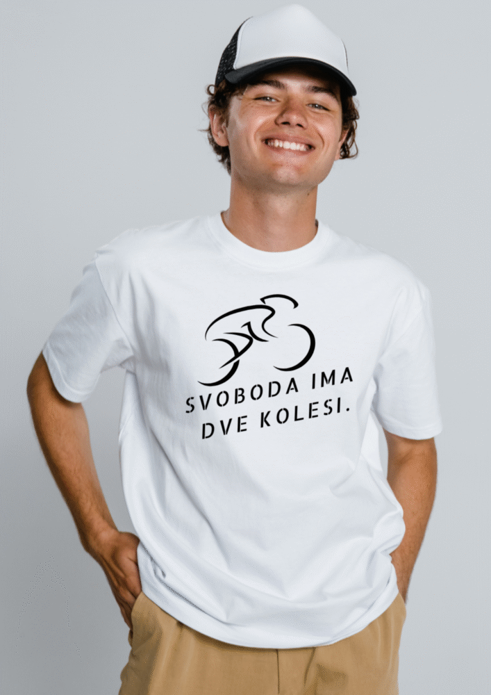 Svoboda ima dve kolesi — tisk na majico
