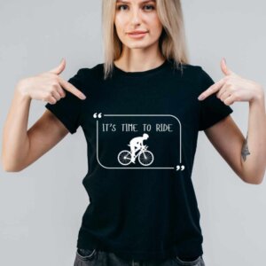 Majica It's time to ride — tisk na majico