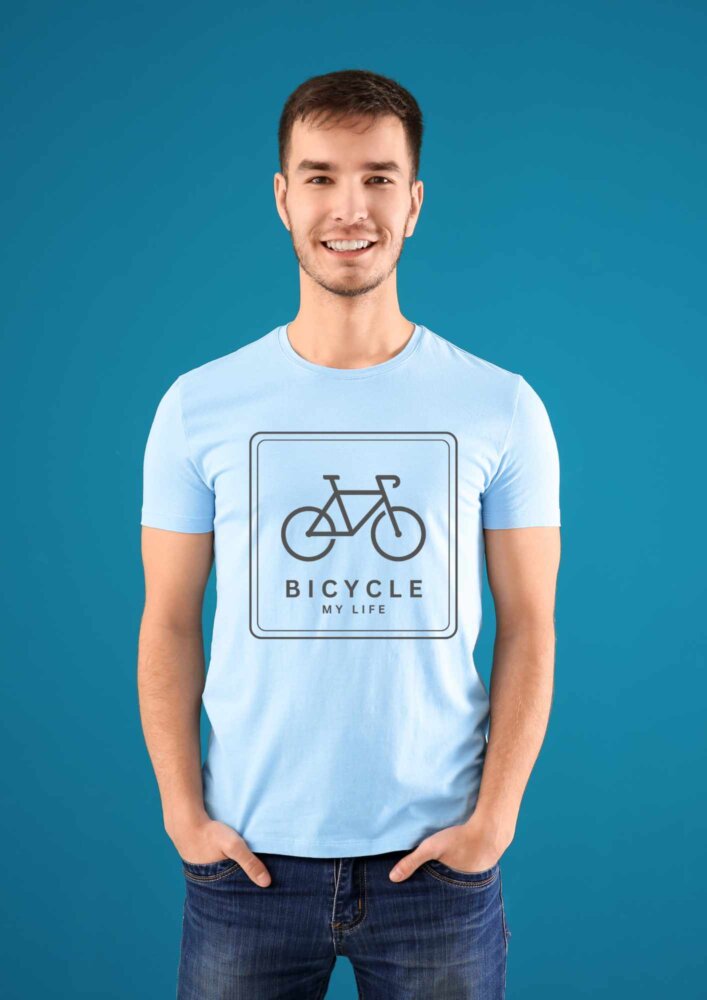 Majica bicycle my life — tisk na majico