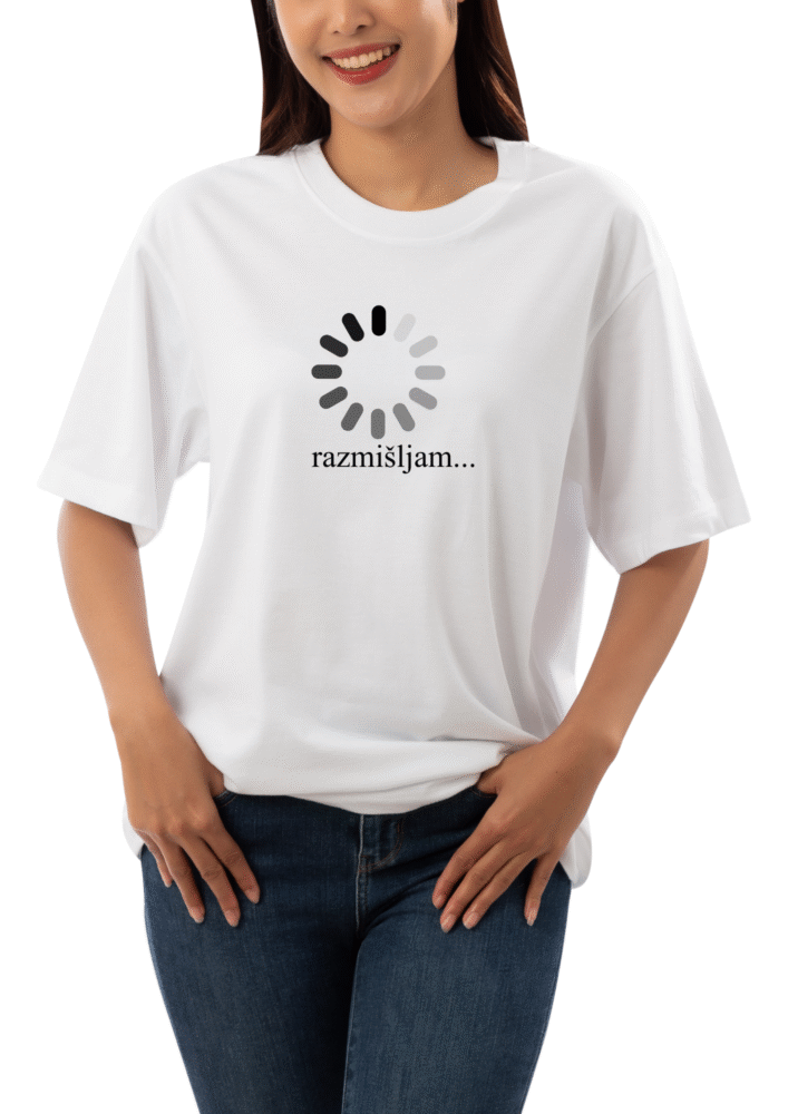 Majica Razmišljam — tisk na majico