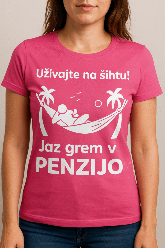 Jaz grem v penzijo — detajl natisa
